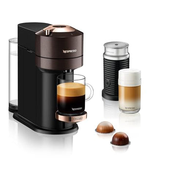 Nespresso De'Longhi ENV 120.CAE Vertuo Next Deluxe Kaffeekapselmaschine mit Milchaufschäumer, chromfarben, Chrom im Sale